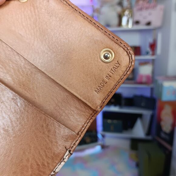 Rare Miu Miu Vintage Brown Floral Boho Key Case Wallet - Picture 6 of 7